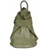 VERA Leather Backpacks | Vera Italy "Zelfia" Dark Green