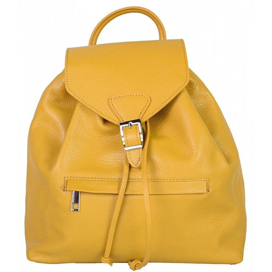 VERA Leather Backpacks | Vera Italy "Amedea" Mustard