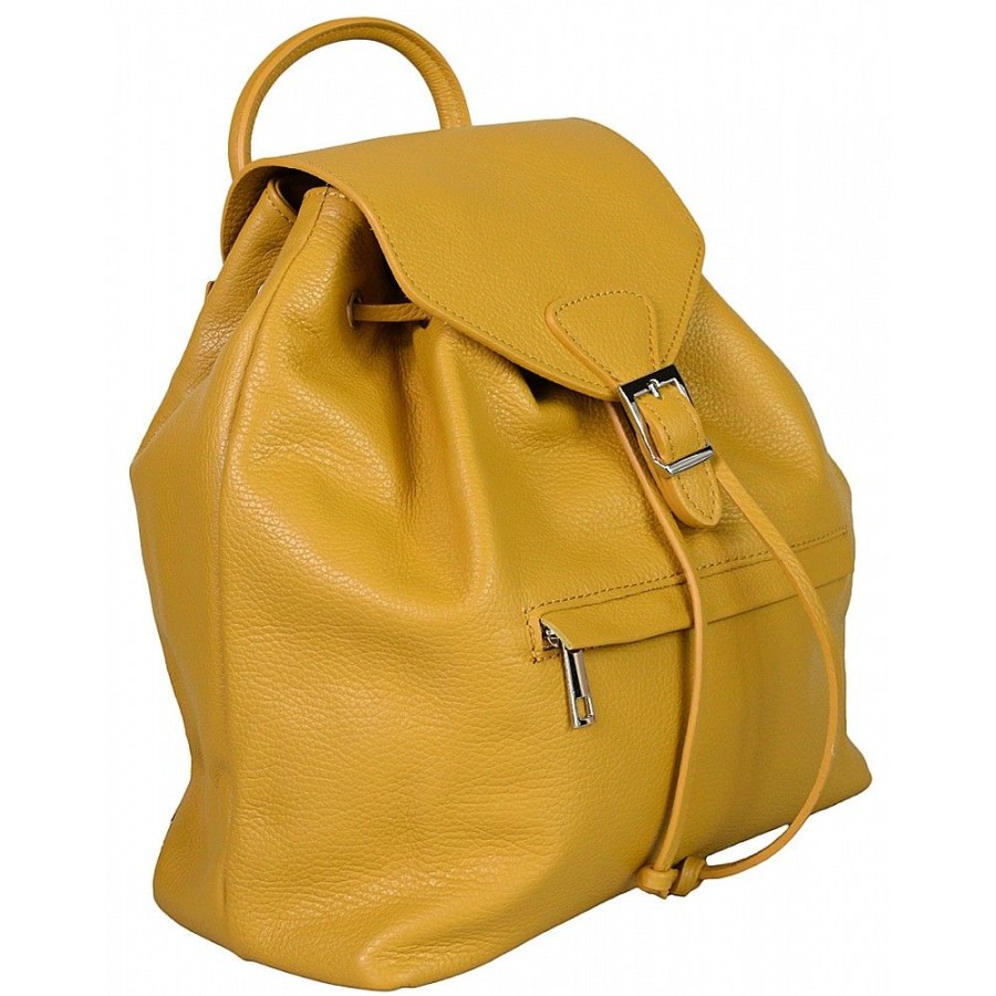 VERA Leather Backpacks | Vera Italy "Amedea" Mustard