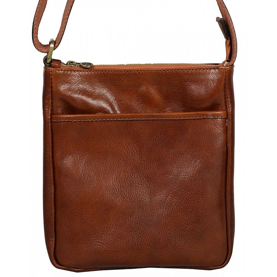 VERA Large Handbags | Vera Italy "Adat" Cognac