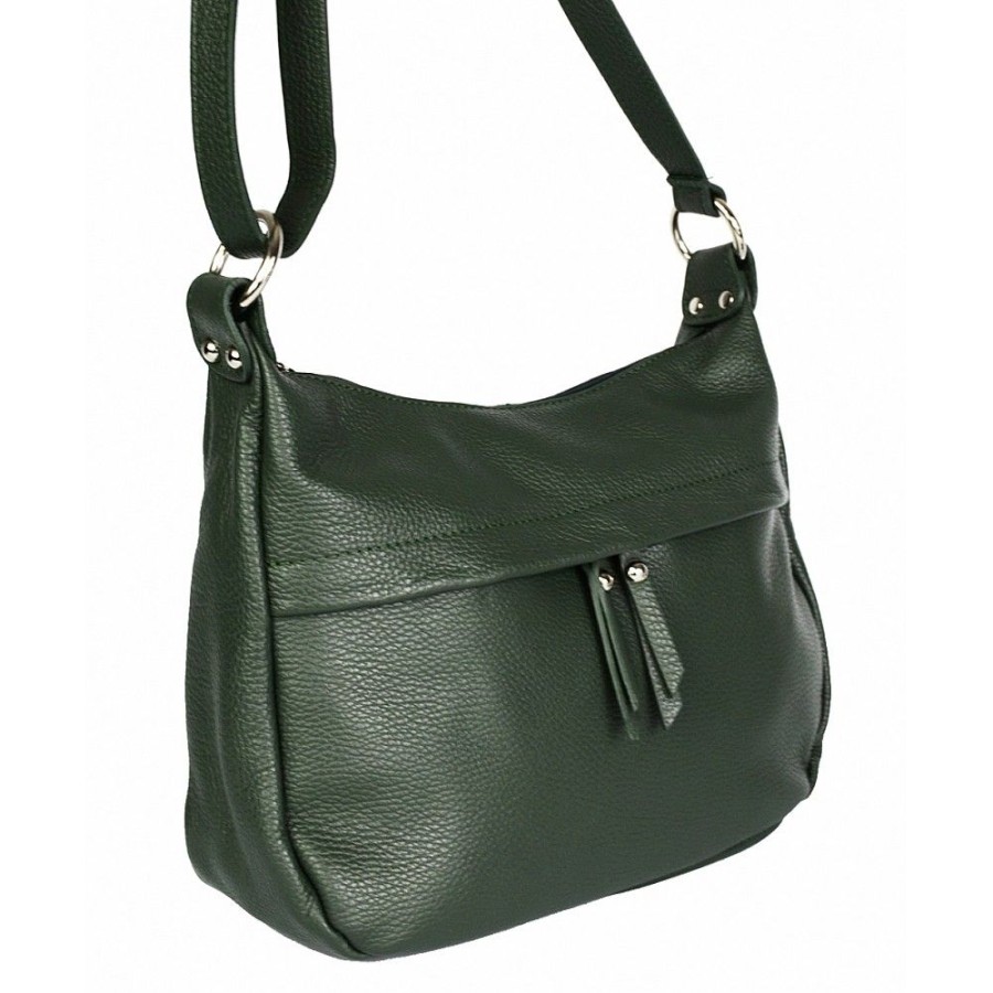 VERA Cross Body Handbags | Vera Italy "Gilara" Dark Green