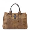 VERA Cross Body Handbags | Vera Italy "Rinalda" Taupe