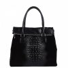 VERA Large Handbags | Vera Italy "Margala" Black