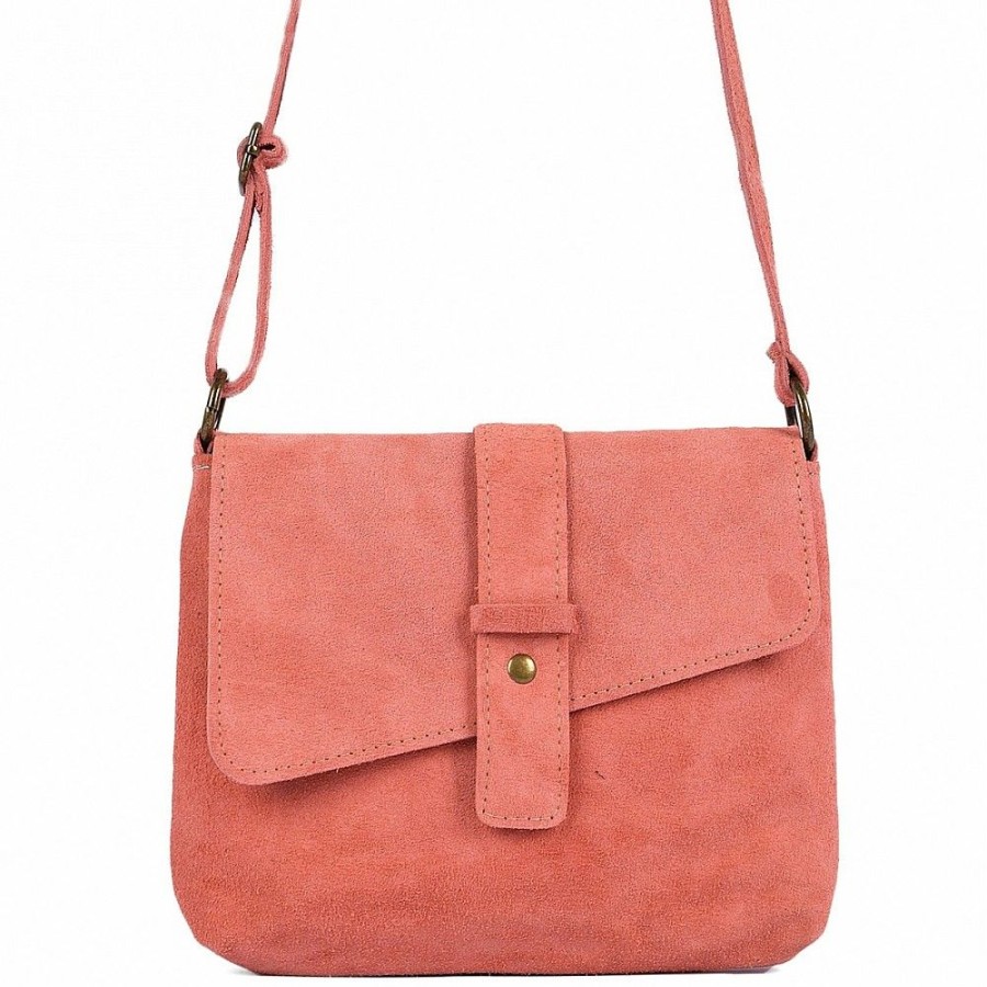 VERA Cross Body Handbags | Vera Italy "Koralia" Coral