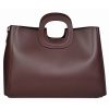 VERA Large Handbags | Vera Italy "Zadella" Bordeaux