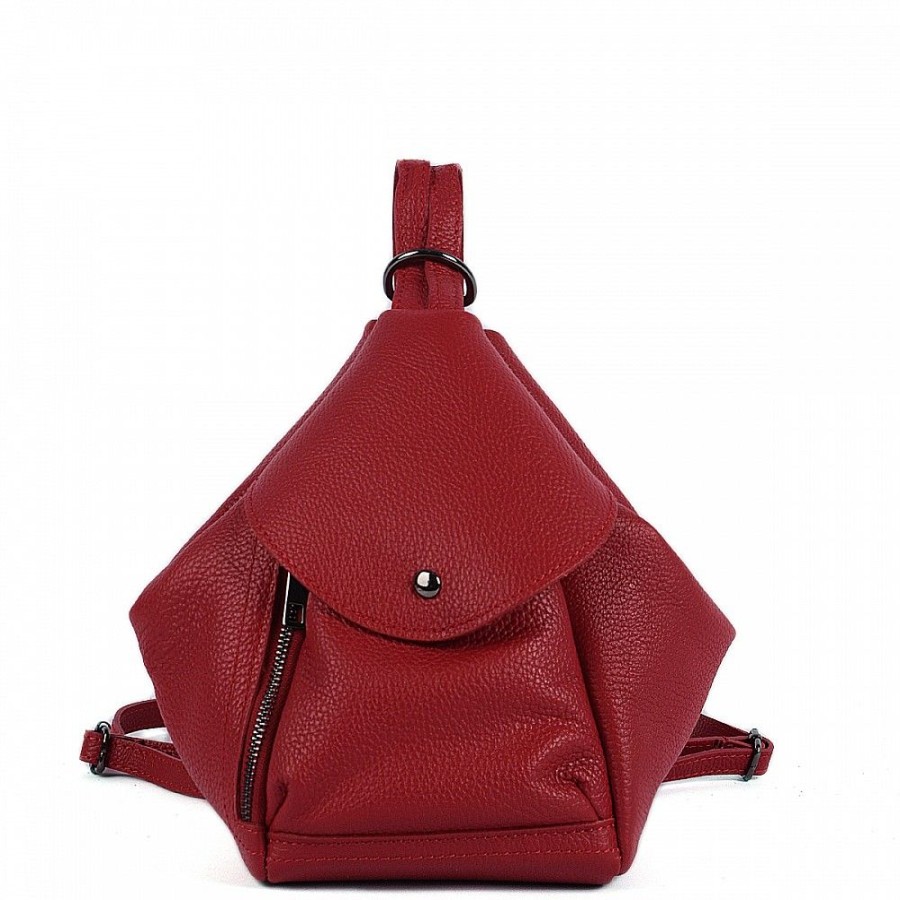 VERA Leather Backpacks | Vera Italy "Zita" Burgundy