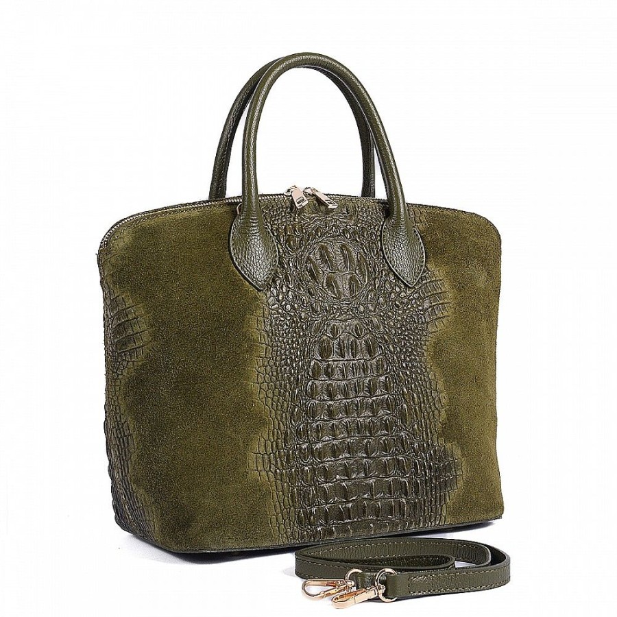 VERA Large Handbags | Vera Italy "Rux" Green