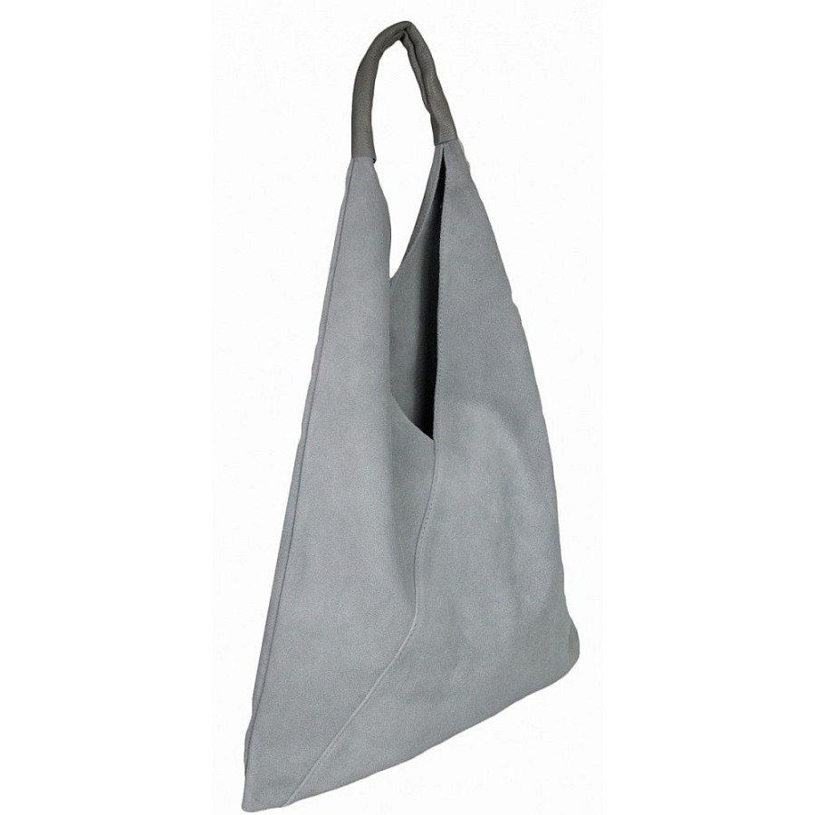 VERA Large Handbags | Vera Italy "Febera" Light Grey