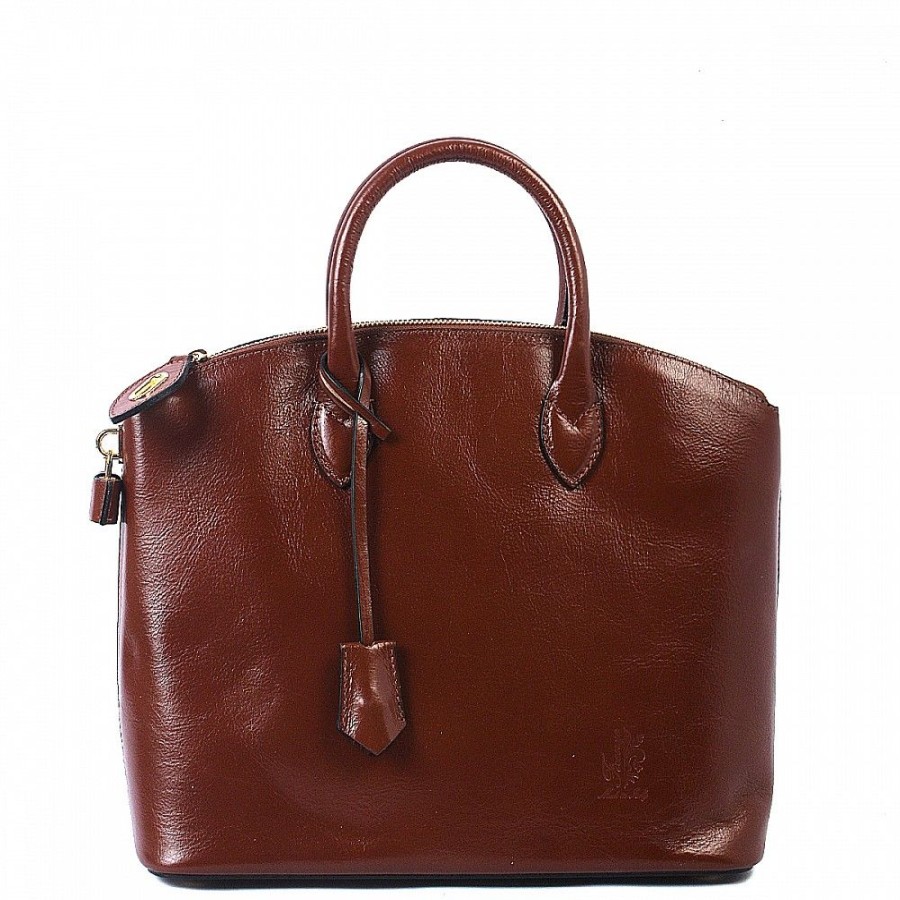 VERA Large Handbags | Vera Italy "Aelita" Chocolate