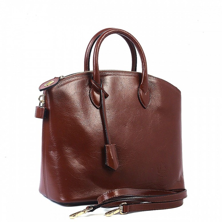 VERA Large Handbags | Vera Italy "Aelita" Chocolate