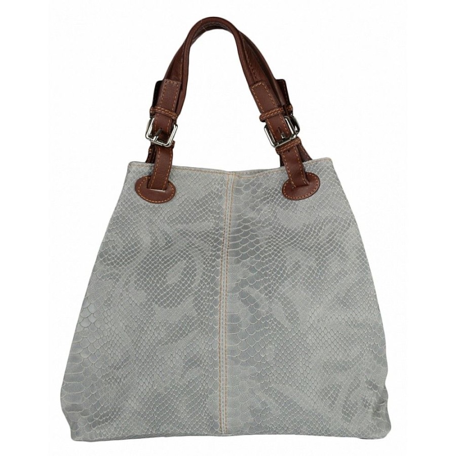 VERA Cross Body Handbags | Vera Italy "Duglasa" Light Grey