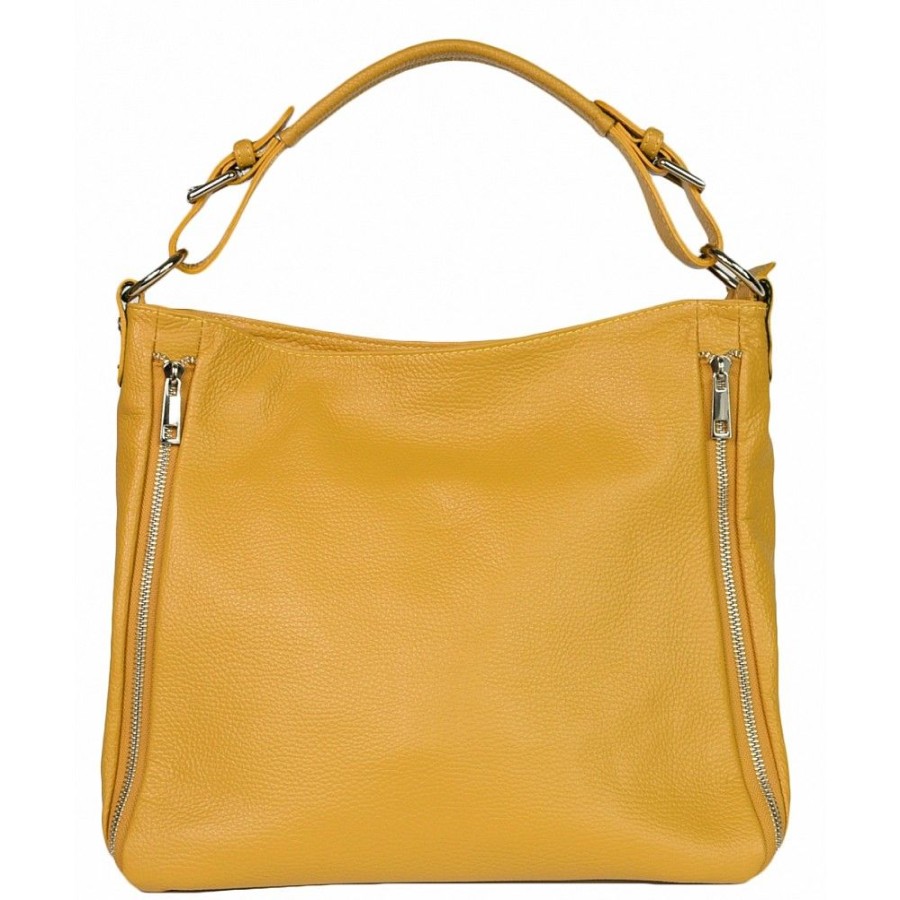 VERA Cross Body Handbags | Vera Italy "Avliga" Mustard