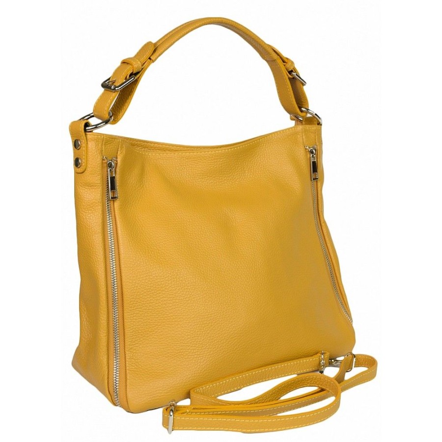 VERA Cross Body Handbags | Vera Italy "Avliga" Mustard