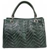 VERA Large Handbags | Vera Italy "Aranza" Dark Green