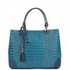 VERA Large Handbags | Vera Italy "Cloe" Turquoise