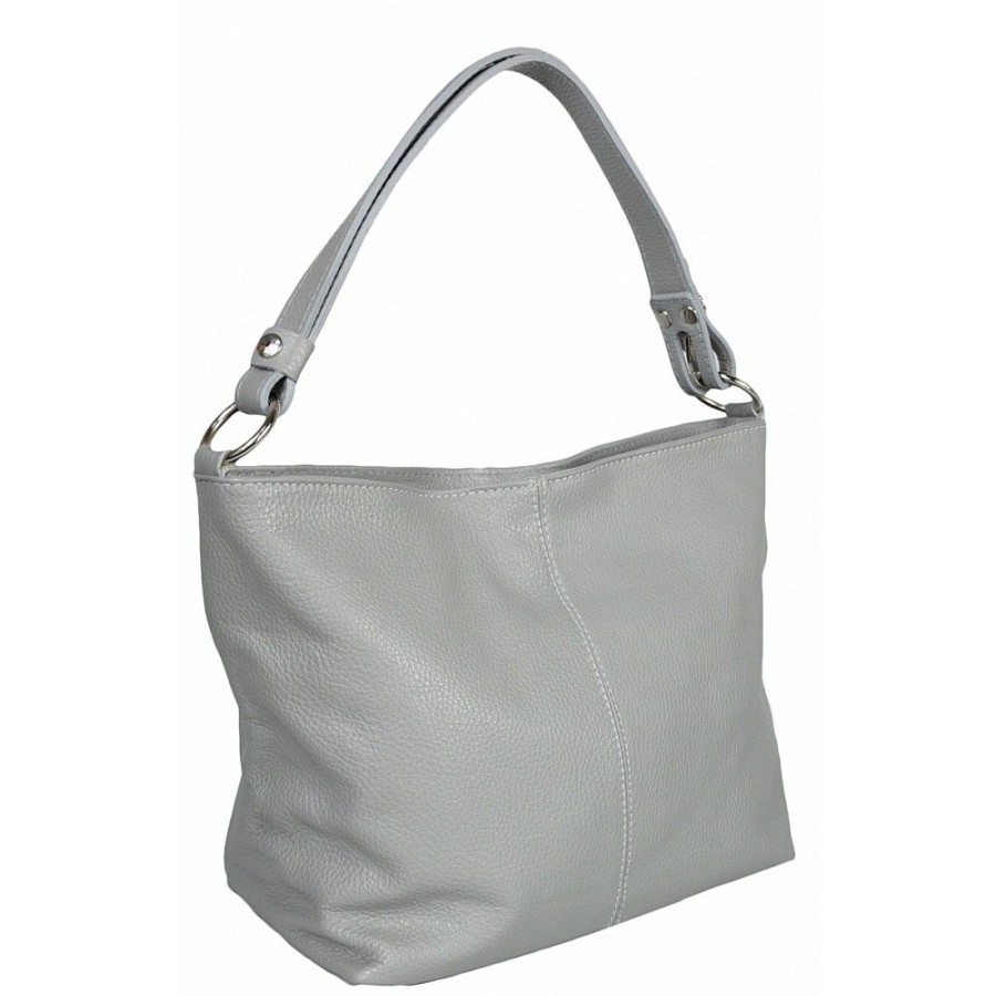 VERA Cross Body Handbags | Vera Italy "Lola" Light Grey