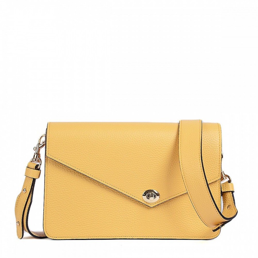 VERA Formal Handbags | Vera Italy "Volga" Yellow