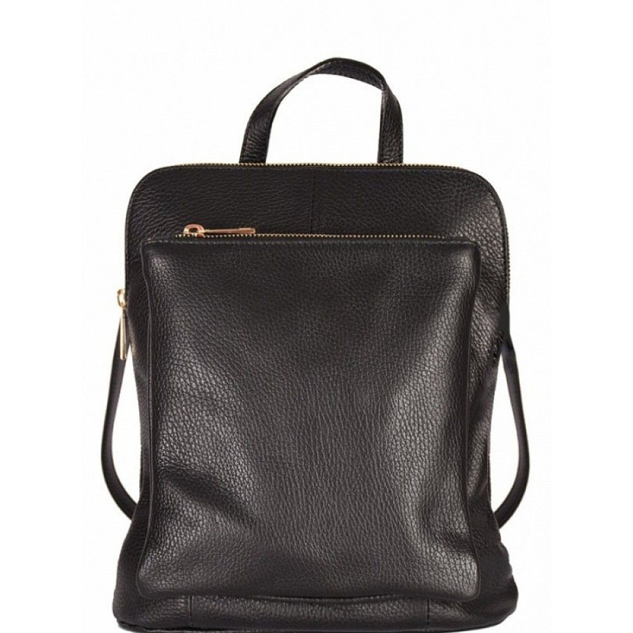 VERA Leather Backpacks | Vera Italy "Alexis" Black