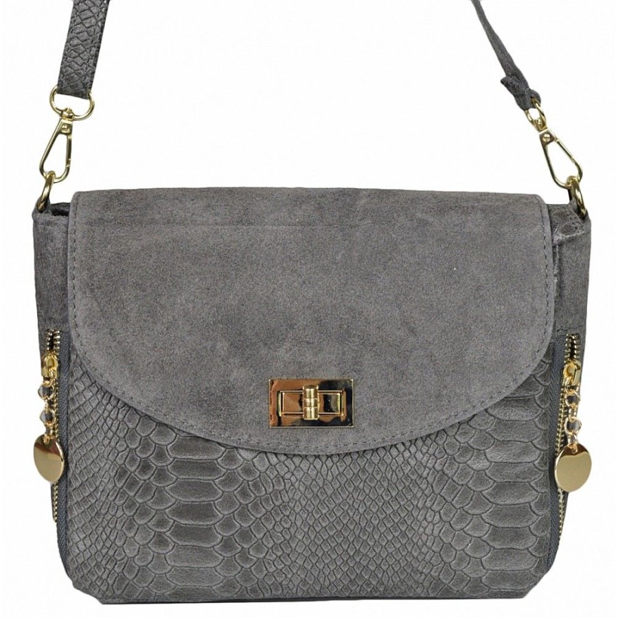 VERA Small Handbags | Vera Italy "Shabla" Dark Grey