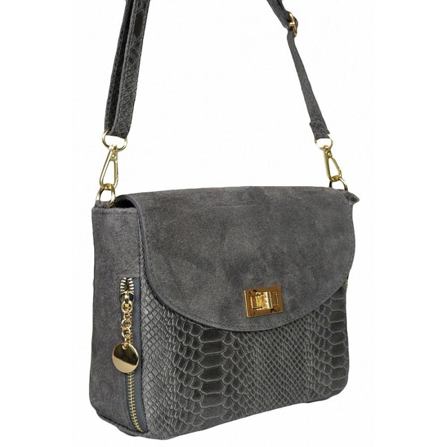 VERA Small Handbags | Vera Italy "Shabla" Dark Grey