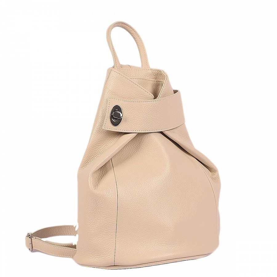 VERA Leather Backpacks | Vera Italy "Nikona" Beige