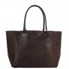 VERA Large Handbags | Vera Italy "Brownetta" Dark Brown