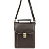 VERA Large Handbags | Vera Italy "James" Dark Brown