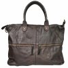 VERA Large Handbags | Vera Italy "Xilaria" Dark Brown