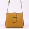 VERA Small Handbags | Vera Italy "Capra" Mustard