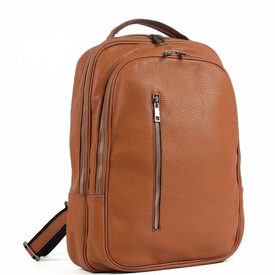 VERA Leather Backpacks | Vera Italy "Retana" Cognac