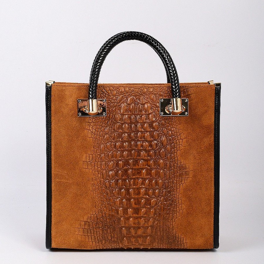 VERA Formal Handbags | Vera Italy "Keba" Cognac