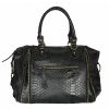 VERA Large Handbags | Vera Italy "Bambusa" Black