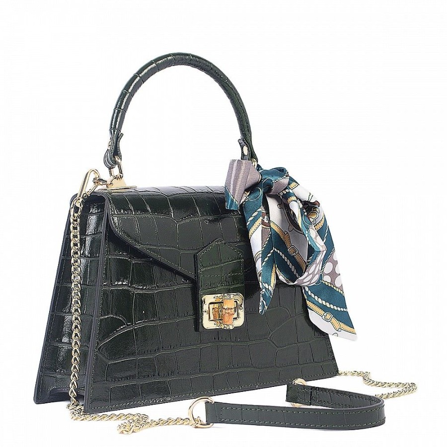 VERA Small Handbags | Vera Italy "Adhara" Dark Green