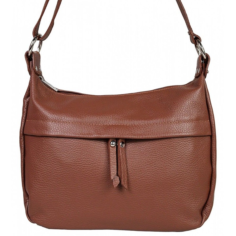 VERA Cross Body Handbags | Vera Italy "Shilara" Chocolate