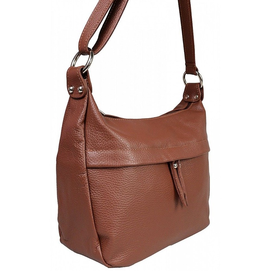 VERA Cross Body Handbags | Vera Italy "Shilara" Chocolate