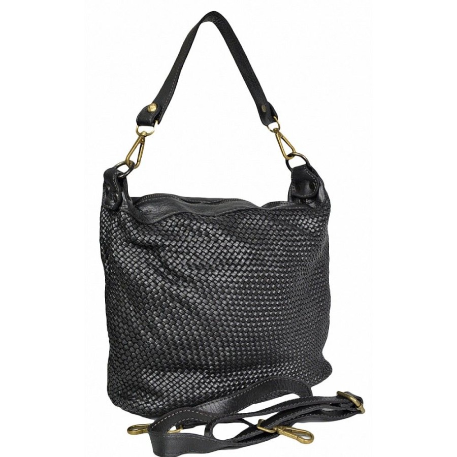 VERA Large Handbags | Vera Italy "Taleda" Black