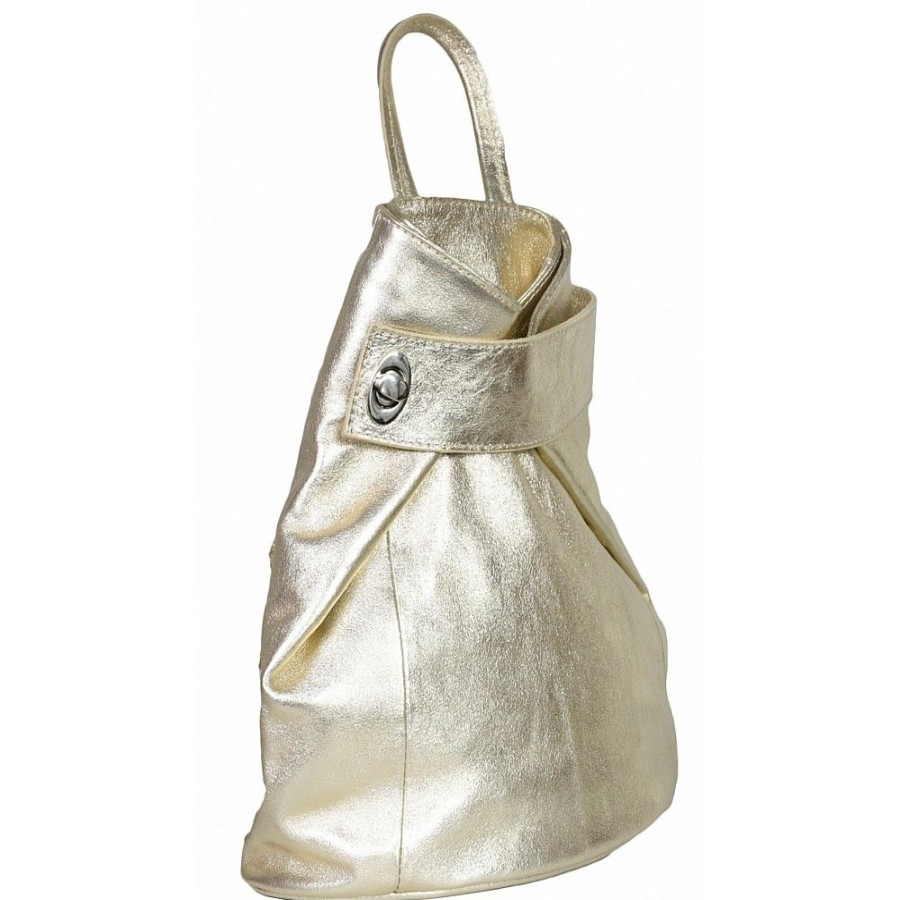 VERA Leather Backpacks | Vera Italy "Mariza" Gold