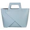 VERA Large Handbags | Vera Italy "Zaiga" Light Blue