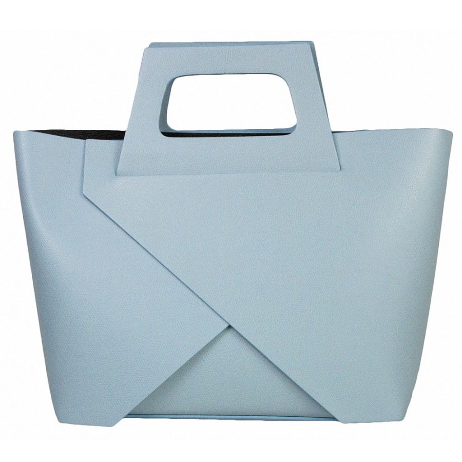 VERA Large Handbags | Vera Italy "Zaiga" Light Blue