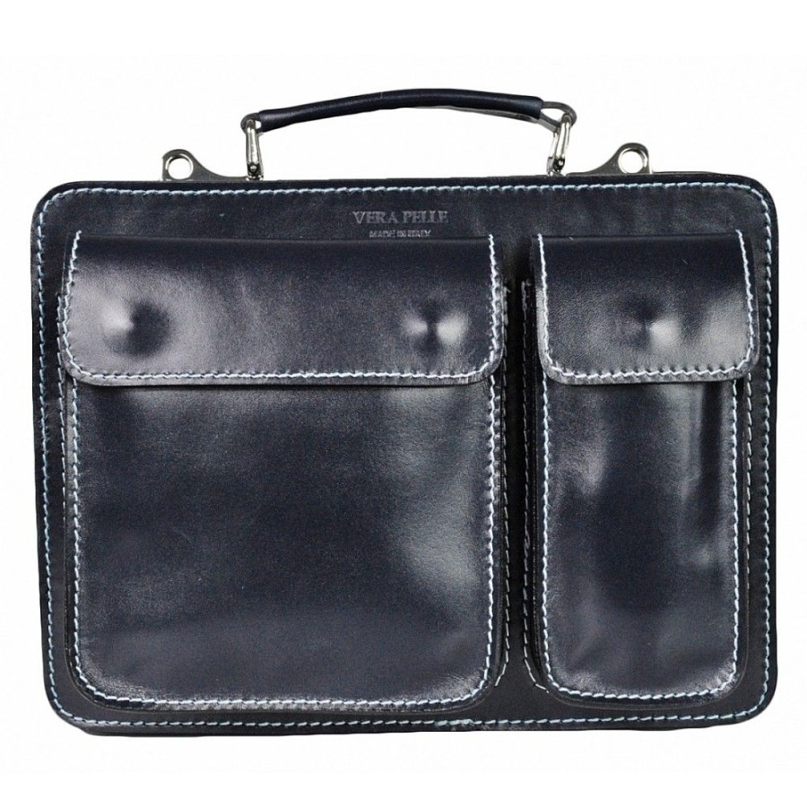 VERA Briefcases | Vera Italy "Felipe" Dark Blue