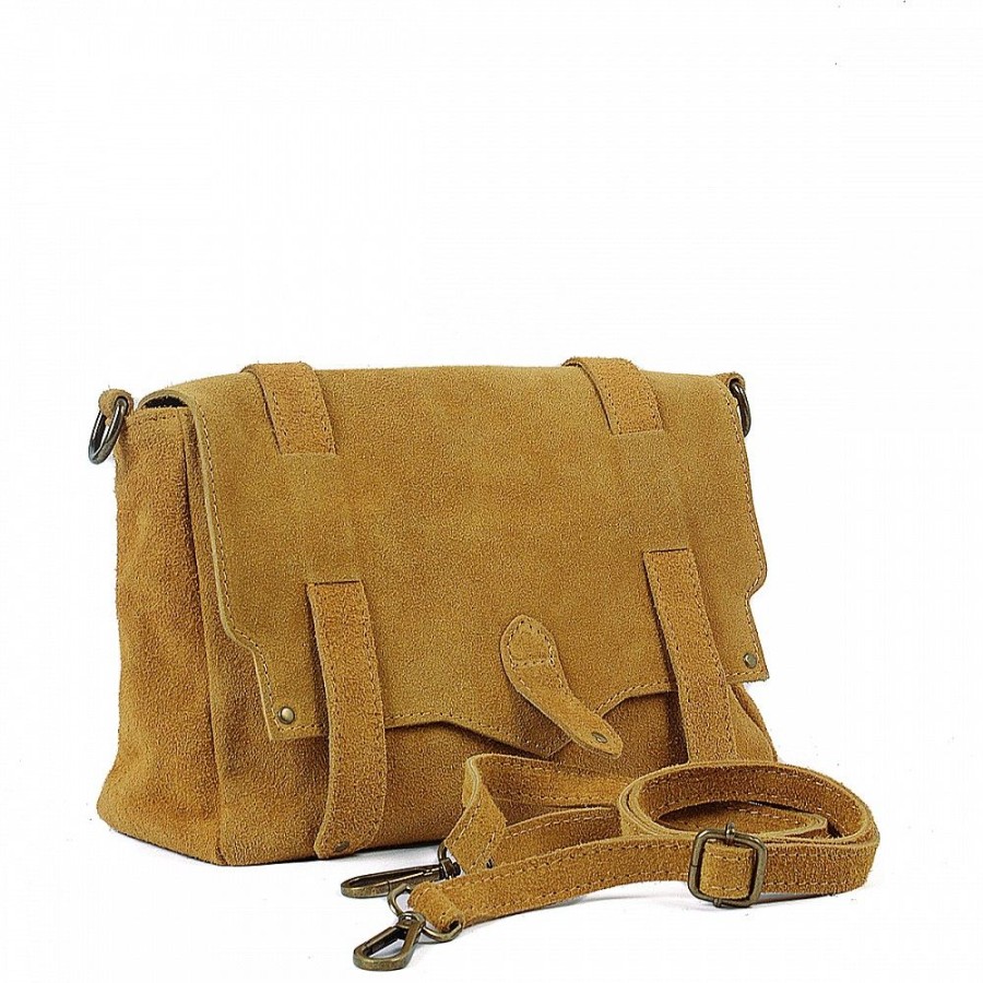 VERA Cross Body Handbags | Vera Italy "Batista" Mustard