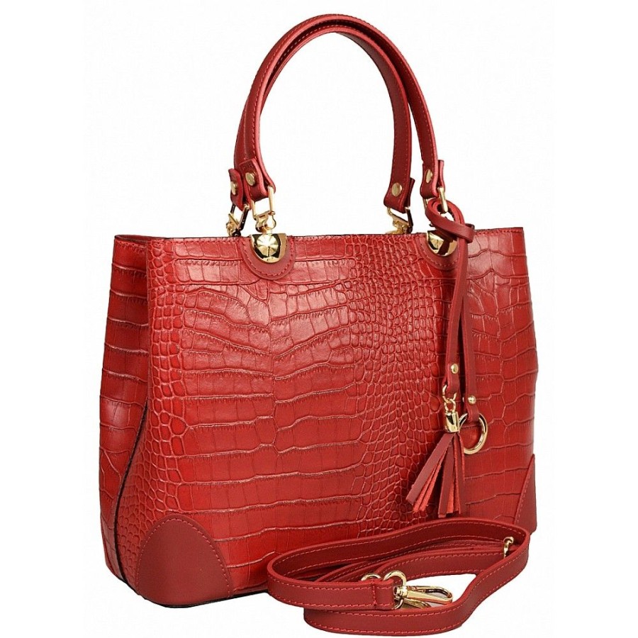 VERA Large Handbags | Vera Italy "Abrila" Red