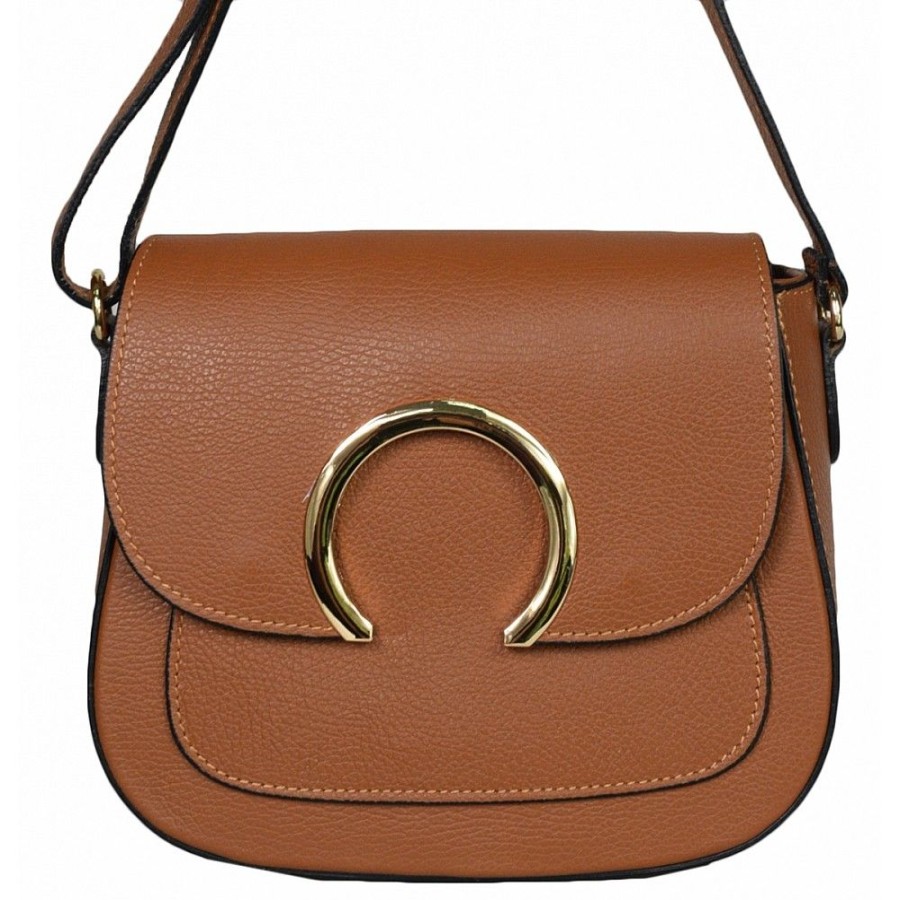 VERA Cross Body Handbags | Vera Italy "Benapa" Cognac