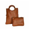 VERA Cross Body Handbags | Vera Italy "Senrika" Cognac