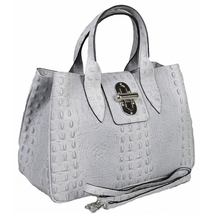 VERA Cross Body Handbags | Vera Italy "Yanita" Light Grey