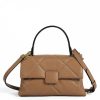 VERA Small Handbags | Vera Italy "Kapitona" Cappuccino