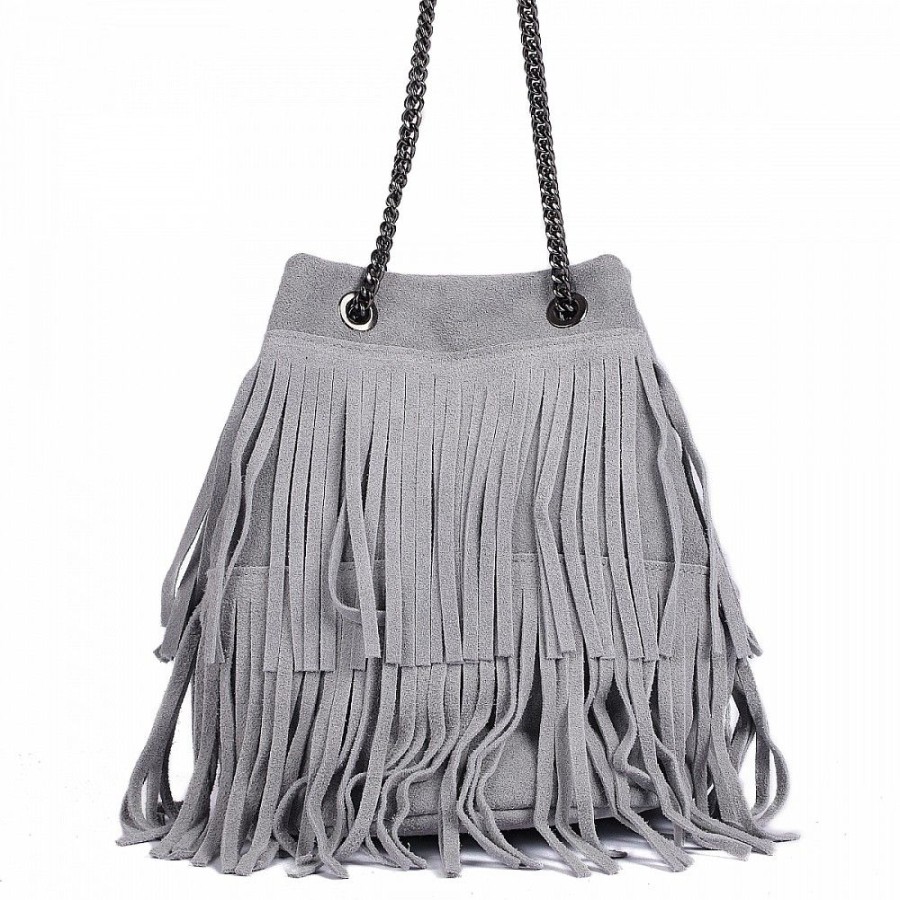 VERA Small Handbags | Vera Italy "Lippa" Light Grey