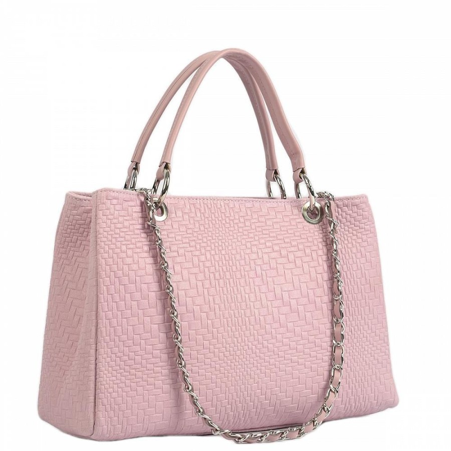 VERA Large Handbags | Vera Italy "Rosly" Pink