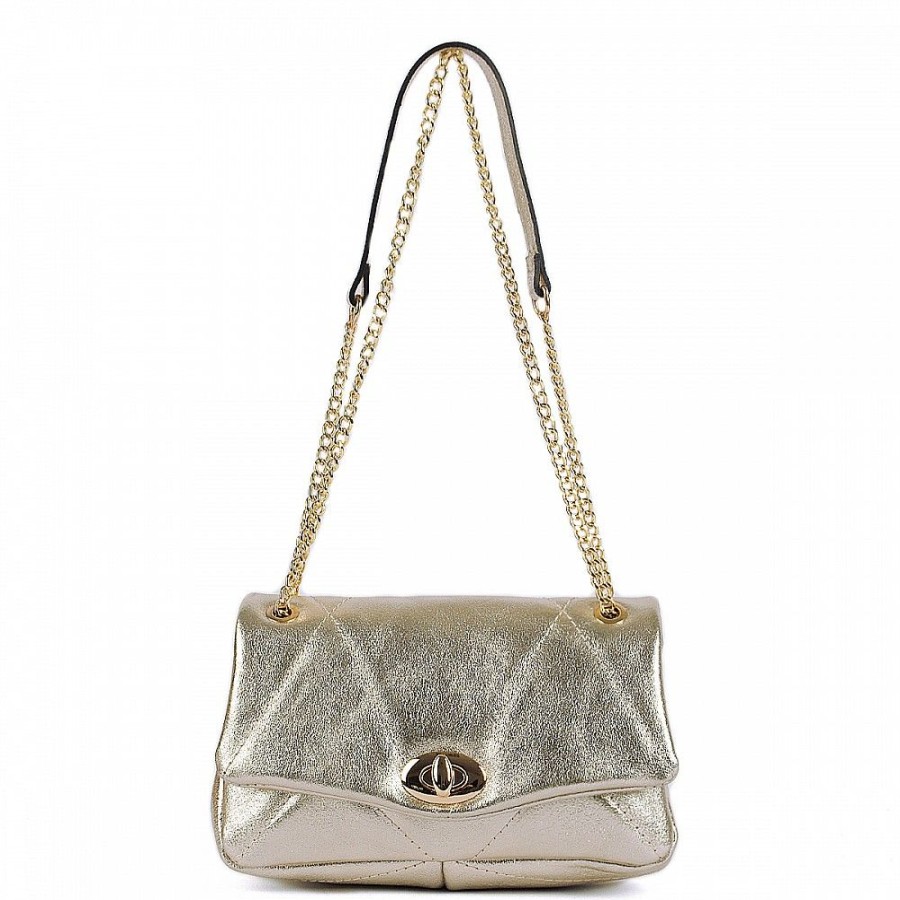 VERA Small Handbags | Vera Italy "Drakia" Gold