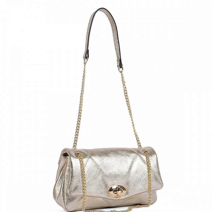 VERA Small Handbags | Vera Italy "Drakia" Gold